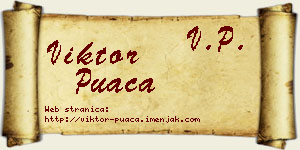 Viktor Puača vizit kartica